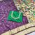 wine zari woven paithani silk blend  traditional saree with beads embroidery blouse piece