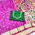light purple purple zari woven paithani silk blend  traditional saree with beads embroidery blouse piece