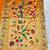 mustard zari woven paithani silk blend  traditional saree with beads embroidery blouse piece