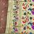 mehendi zari woven paithani silk blend  traditional saree with beads embroidery blouse piece
