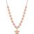 925 Sterling Silver Rose Gold Plated Celestial Charm Star Pendant Necklace  Set for Women
