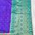 purple zari woven banarasi silk blend traditional saree with blouse piece