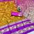 mehendi zari woven banarasi silk blend traditional saree with blouse piece