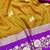 mehendi zari woven banarasi silk blend traditional saree with blouse piece