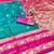 rama zari woven banarasi silk blend traditional saree with blouse piece
