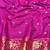 rama zari woven banarasi silk blend traditional saree with blouse piece