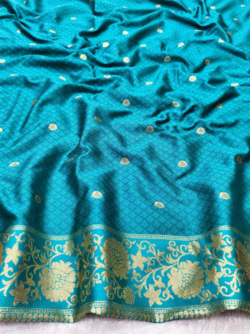 wine zari woven banarasi silk blend traditional saree with blouse piece
