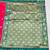 pink zari woven banarasi silk blend traditional saree with blouse piece