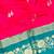 pink zari woven banarasi silk blend traditional saree with blouse piece
