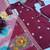 Maroon rayon cotton embroidered kurta palazzo set with digital print organza silk dupatta