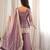 Purple embroidered frendy silk kurta palazzo set with dupatta for women