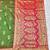 mehendi zari woven banarasi silk blend traditional saree with blouse piece