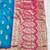 rama zari woven banarasi silk blend traditional saree with blouse piece