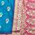 rama zari woven banarasi silk blend traditional saree with blouse piece