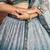 blue sequins chinon lehenga set choli with dupatta