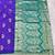 purple zari woven banarasi silk blend traditional saree with blouse piece