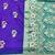 purple zari woven banarasi silk blend traditional saree with blouse piece