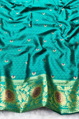purple zari woven banarasi silk blend traditional saree with blouse piece
