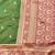 mehendi zari woven banarasi silk blend traditional saree with blouse piece