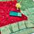 maroon zari woven banarasi silk blend traditional saree with blouse piece