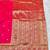 pink zari woven banarasi silk blend traditional saree with blouse piece