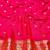 pink zari woven banarasi silk blend traditional saree with blouse piece