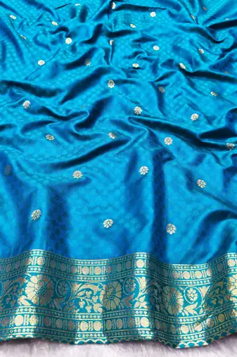 purple zari woven banarasi silk blend traditional saree with blouse piece