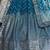 blue sequins chinon lehenga set choli with dupatta