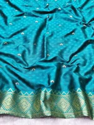 wine zari woven banarasi silk blend traditional saree with blouse piece 4