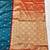 firozi zari woven banarasi silk blend traditional saree with blouse piece