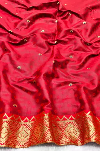 firozi zari woven banarasi silk blend traditional saree with blouse piece