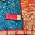 firozi zari woven banarasi silk blend traditional saree with blouse piece