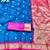 navy blue zari woven banarasi silk blend traditional saree with blouse piece