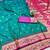 rama zari woven banarasi silk blend traditional saree with blouse piece