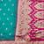 rama zari woven banarasi silk blend traditional saree with blouse piece