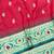 maroon zari woven banarasi silk blend traditional saree with blouse piece