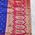 navy blue zari woven banarasi silk blend traditional saree with blouse piece
