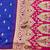 navy blue zari woven banarasi silk blend traditional saree with blouse piece