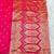 pink zari woven banarasi silk blend traditional saree with blouse piece
