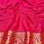 pink zari woven banarasi silk blend traditional saree with blouse piece