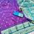 purple zari woven banarasi silk blend traditional saree with blouse piece