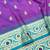purple zari woven banarasi silk blend traditional saree with blouse piece