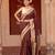 Maroon embroidered pure chiffon saree