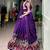 Kalamkari Printed Tussar Silk Lehenga Choli with Chinon Dupatta