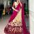 Kalamkari Printed Tussar silk blend Lehenga Choli with Chinon Dupatta