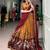 Kalamkari Printed Tussar silk blend Lehenga Choli with Chinon Dupatta