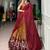 Kalamkari Printed Tussar silk blend Lehenga Choli with Chinon Dupatta