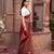 Maroon embroidered pure tissue silk saree
