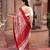 Maroon embroidered pure tissue silk saree