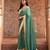 Sage green embroidered pure georgette saree